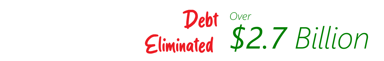 Debt eliminated over $2.7B